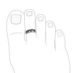 Set of 2 Nautical Ocean Waves and Beach Sand Footprints Midi Toe Ring Silver - Image 3