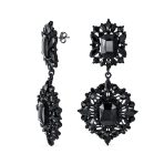 Crystal Art Deco Vintage Gatsby Gemstone Dangle Earrings