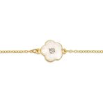 Fashion Enamel Flower Strand Necklace 14K Gold Plated 36 Inch Crystal Accents - Image 6