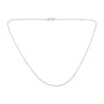 0.75MM Thin 14K Gold Cuban Curb Chain Necklace Rose White