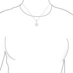 Hanukkah Magen Judaic Opal Star Of David Pendant Necklace in Sterling Silver - Image 6