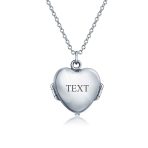 Vintage Style Guardian Angel Wing Heart Locket Necklace for Teens Silver Pendant - Image 4