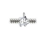 Oxidized .925 Sterling Silver Tooth Fairy Dentist Charm Bead European Bracelet - Image 3