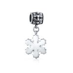 Christmas Charm Bead Snowflake Crystal Dangle for Bracelets - Image 2