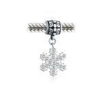 Christmas Charm Bead Snowflake Crystal Dangle for Bracelets - Image 3