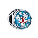 Colorful Christmas Charm Bead Tree Snowman Santa and Sled for European Bracelet - Image 3