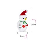Christmas Charm Bead Snowman Murano Glass for European Bracelet - Image 4