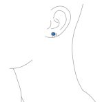 Lucky Dainty Small Gemstone Created Opal Elephant Stud Earrings Sterling Silver - Image 5