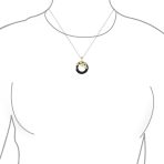 Asian Style Open Round Circle Disc Dragon Pendant Necklace - Image 6
