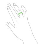 Good Luck Energy Smooth Stackable Natural Gemstone Jade Band Ring - Image 10