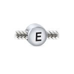 Initial Alphabet Bead Charm Sterling Silver A-Z Block Letter for Bracelet - Image 4