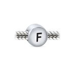 Initial Alphabet Bead Charm Sterling Silver A-Z Block Letter for Bracelet - Image 5