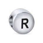 Initial Alphabet Bead Charm Sterling Silver A-Z Block Letter for Bracelet - Image 3