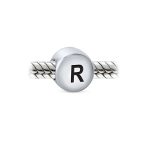 Initial Alphabet Bead Charm Sterling Silver A-Z Block Letter for Bracelet - Image 6