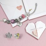 Hot Fuchsia Cubic Zirconia CZ Pave Pink Heart Charm Bead Sterling Silver Fits European Bracelet - Image 4