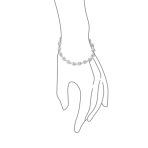 White Created Opal Hawaiian Plumeria Hawaiian Flower Bracelet .925 Sterling Silver - Image 3