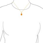 Bridal Necklace with CZ Accent and Opal Teardrop Pendant in Sterling Silver - Image 11