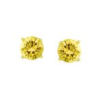 Round Brilliant Cut CZ Stud Earrings Screw Back Rose Gold Sterling Silver 5-9 MM - Image 14