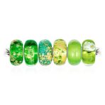 Mixed Set of 6 Sterling Silver Core Murano Glass Charm Beads for Bracelets - Image 2