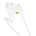 Classic 8CT Pink CZ Emerald Cut Statement Engagement Ring .925 Sterling Silver Baguette Accent - Image 6