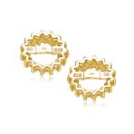Removable CZ Cubic Zirconia Halo Earring Jackets for Studs .925 Sterling Silver - Image 20