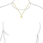 Nautical Jewelry Tiny 14K Yellow Gold Dolphin Pendant Necklace No Chain - Image 3