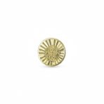 Simple Classic 10K Gold Drop Ball Earrings with Star Burst Design 5MM Studs
