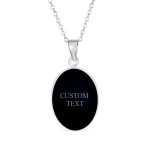 Vintage Antique Style Black Onyx Cat Cameo Pendant Necklace in Sterling Silver - Image 5