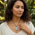 Yogi Protection Amulet Jade Buddha Pendant Necklace Black Cord 16-24 Inch - Image 3