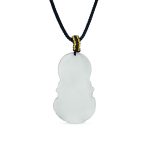 Yogi Protection Amulet Jade Buddha Pendant Necklace Black Cord 16-24 Inch - Image 2