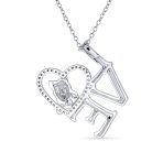 BFF Word Love Heart Pet Animal Dog Pedant Necklace Gold Silver Plated - Image 2