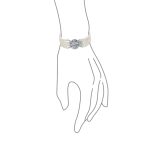 Antique Multi Strand Bracelet White Pearl Choker Silver - Image 3